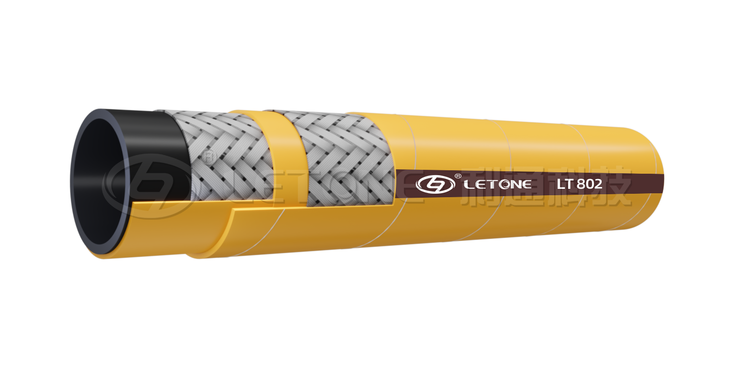 High Temperature Oil Resistant Braided Steel Wire Air Hose 600PSI