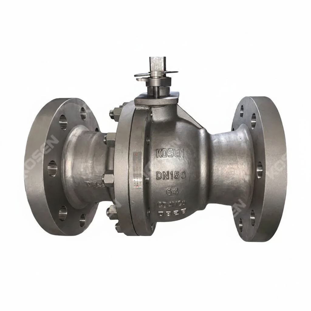 ASTM A351 CD4MCU Floating Ball Valve